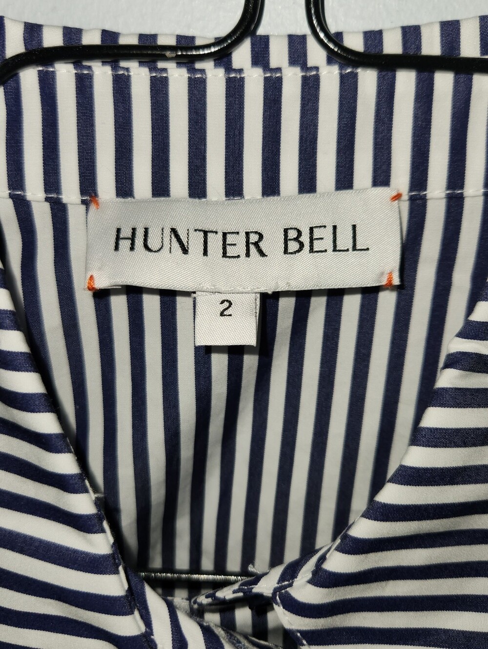 Hunter Bell Annette Top NWOT Sz 2 Striped Cropped - Picture 3 of 10